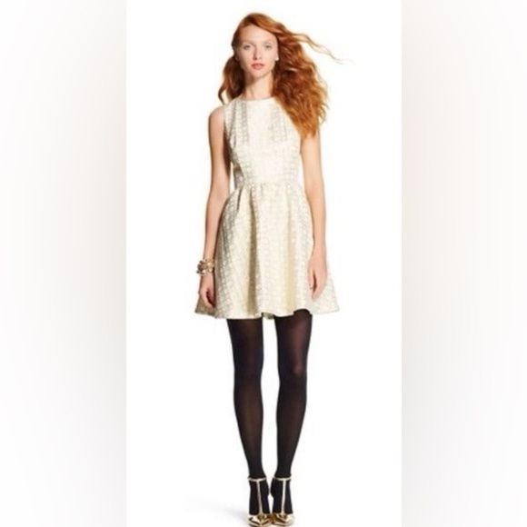 Rewind cream and gold dress - Picture 1 of 13